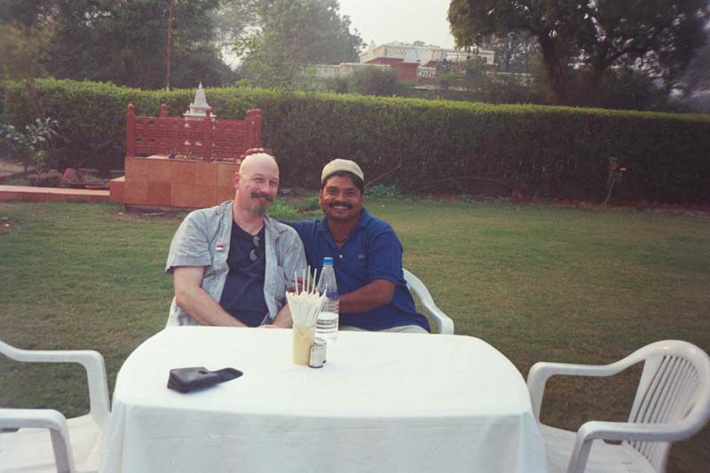 My Agra Guide and I take a break