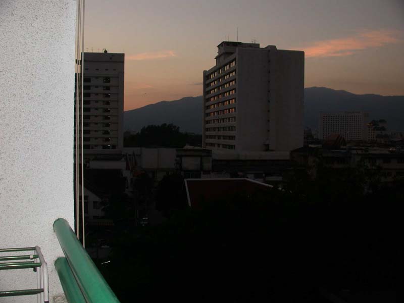 Chiang Mai Apartment view -- evening